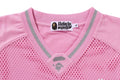 A BATHING APE LINE CAMO MULTI LOGO RELAXED FIT FOOTBALL JERSEY