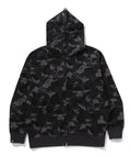 A BATHING APE BAPE x MMJ 15TH MM BAPE SKULL CAMO RELAXED FIT FULL ZIP HOODIE