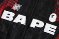 A BATHING APE ABA FLAME MONOGRAM JACQUARD MULTI LOGO PADDED JACKET