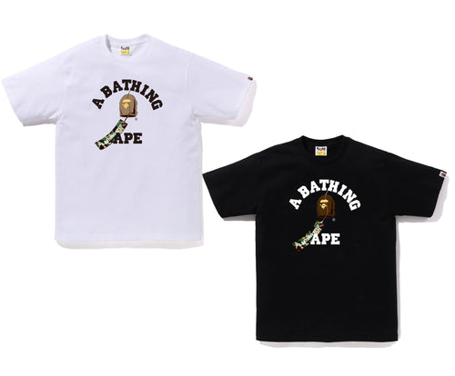 A BATHING APE JAPANESE WIND CHIMES COLLEGE TEE