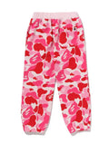 A BATHING APE BAPE KIDS ABC CAMO SHARK SWEAT PANTS