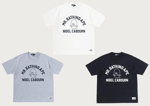 A BATHING APE BAPE MR BATHING APE x NIGEL CABOURN SS PRINT TEE #2