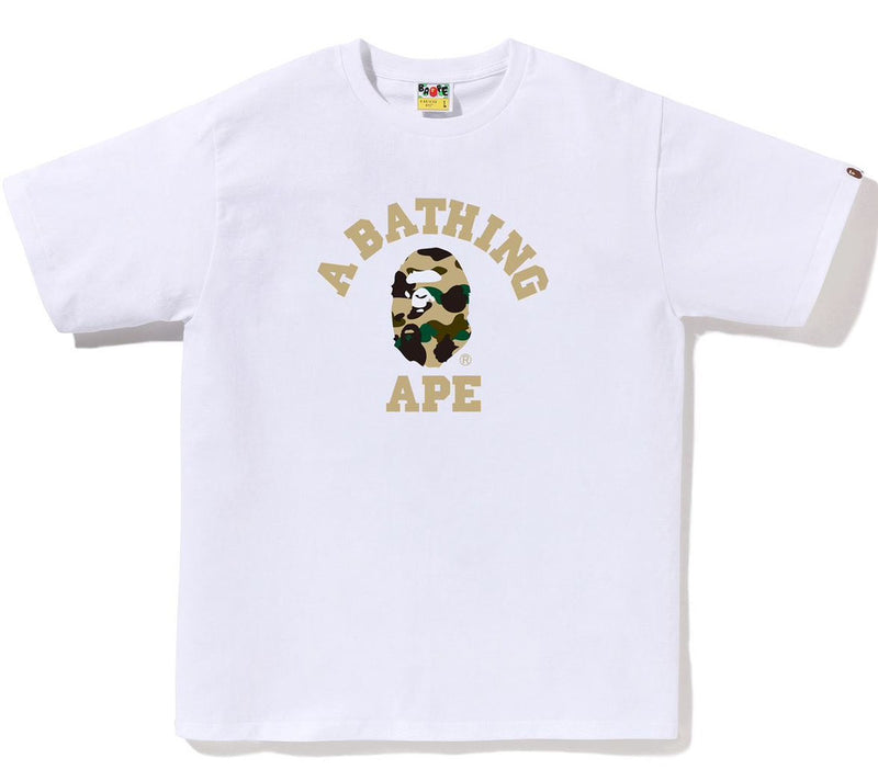 A BATHING APE 1ST CAMO COLLEGE TEE
