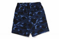 A BATHING APE COLOR CAMO METAL APE HEAD RELAXED FIT SWEAT SHORTS