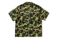 A BATHING APE ABC CAMO OPEN COLLAR SS SHIRTS