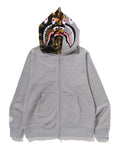 A BATHING APE SHARK FULL ZIP DOUBLE HOODIE