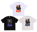 A BATHING APE APE HEAD PHOTO PRINT RELAXED FIT TEE