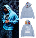 A BATHING APE BAPE x OVO NEON 1ST CAMO JACQUARD SHARK FULL ZIP HOODIE