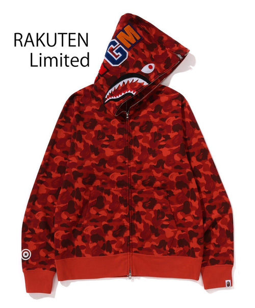 A BATHING APE JAPAN LIMITED COLLECTION BAPE STORE RAKUTEN SEPARATE SHARK FULL ZIP HOOFIE