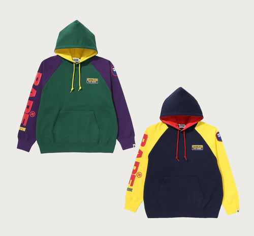 A BATHING APE BAPE SPORT RELAXED FIT PULLOVER HOODIE