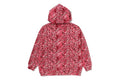 A BATHING APE Ladies' WILD LEOPARD PATTERN CRYSTAL BAPE PULLOVER HOODIE
