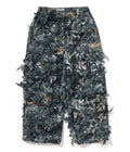 A BATHING APE TREE EDGE CAMO LASER CUT RELAXED FIT MILITARY PANTS