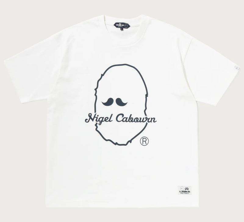 A BATHING APE BAPE MR BATHING APE x NIGEL CABOURN SS PRINT TEE #1