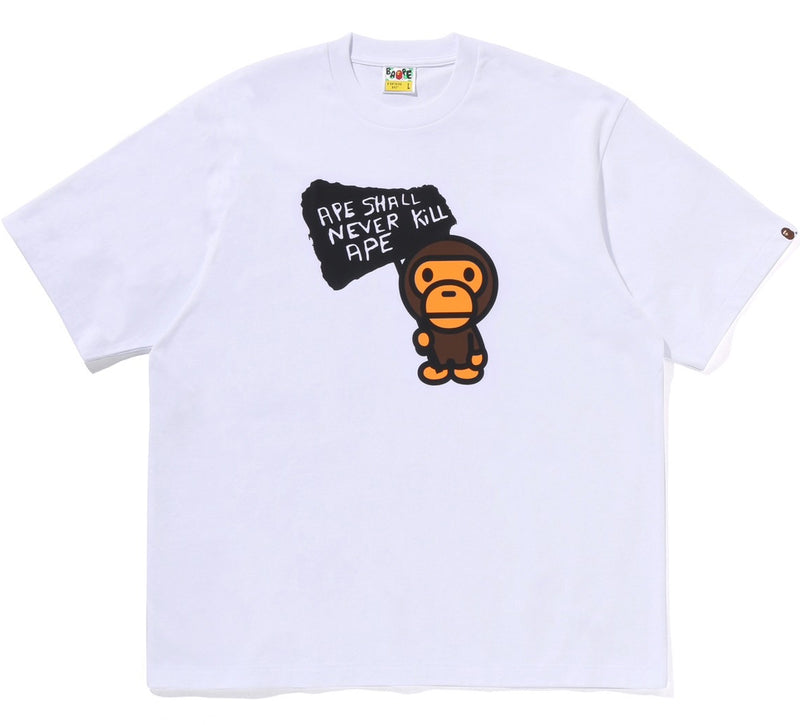 A BATHING APE BABY MILO GRAPHIC RELAXED FIT TEE