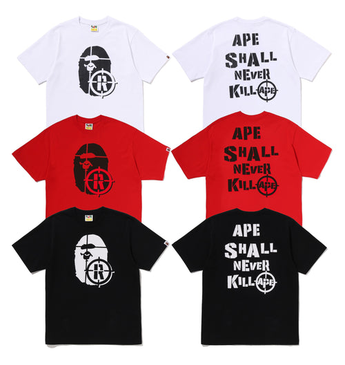 A BATHING APE HUNTING APE HEAD TEE