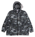 A BATHING APE MULTI PIXEL CAMO MESH HOODIE JACKET
