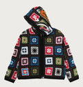 A BATHING APE MULTI LOGO CROCHET SHARK EWLAXED FIT HOODIE