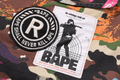 A BATHING APE HYBRID CAMO MULTI BADGE CARGO PANTS