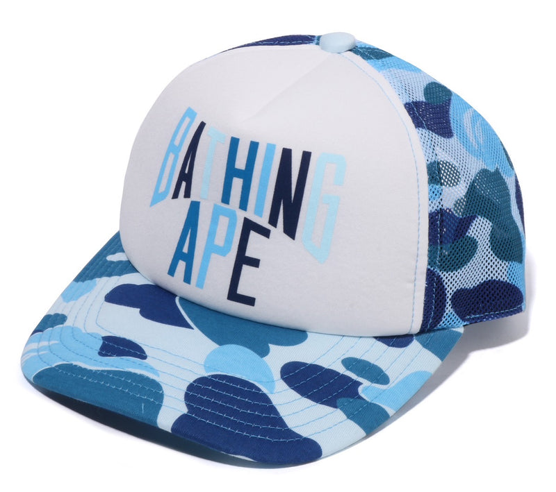 A BATHING APE ABC CAMO NYC LOGO MESH CAP