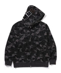 A BATHING APE BAPE x MMJ 15TH MM BAPE SKULL CAMO RELAXED FIT FULL ZIP HOODIE