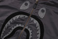 A BATHING APE TONAL CHAIN STITCH SHARK BOMBER JACKET