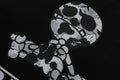 A BATHING APE BAPE HALLOWEEN MILO BONE RELAXED FIT CREWNECK SWEAT SHIRT