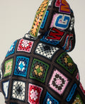 A BATHING APE MULTI LOGO CROCHET SHARK EWLAXED FIT HOODIE