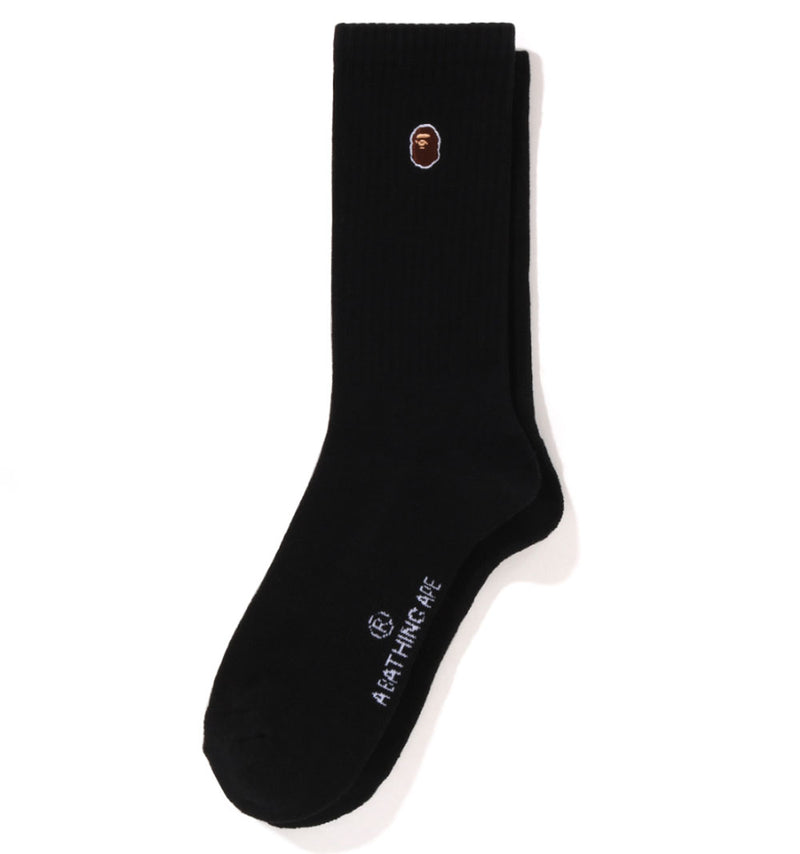 A BATHING APE APE HEAD ONE POINT SOCKS