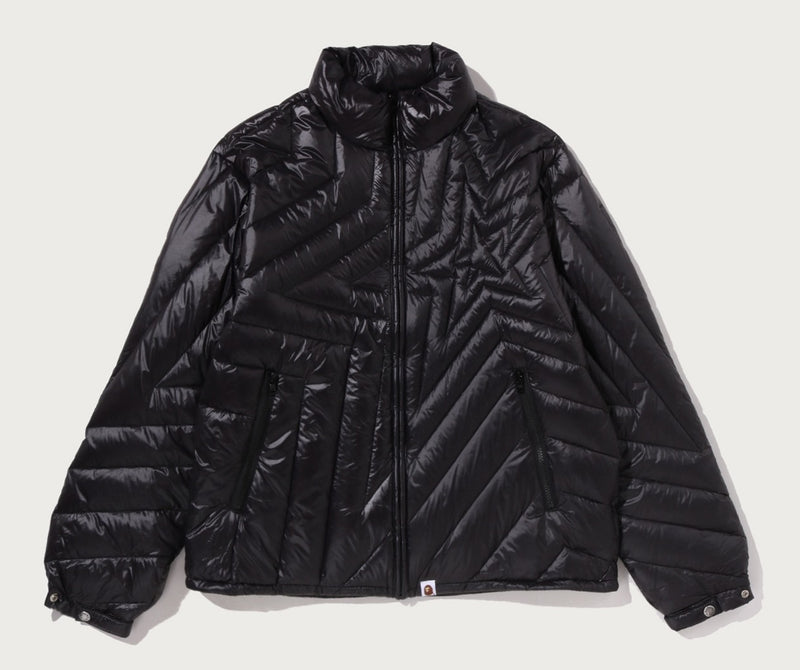 A BATHING APE MEGA BAPE STA QUILTED LIGHT DOWN JACKET