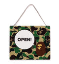 A BATHING APE ABC CAMO OPEN / CLOSED SIGNBOARD