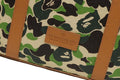 A BATHING APE ABC CAMO PU OSTRICH TOTE BAG