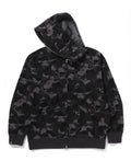 A BATHING APE BAPE x MMJ 15TH MM BAPE SKULL CAMO RELAXED FIT FULL ZIP HOODIE
