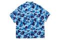 A BATHING APE ABC CAMO OPEN COLLAR SS SHIRTS