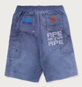 A BATHING APE FAKE PRINT RELAXED FIT SWEAT SHORTS