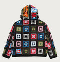 A BATHING APE MULTI LOGO CROCHET SHARK EWLAXED FIT HOODIE