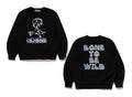 A BATHING APE BAPE HALLOWEEN MILO BONE RELAXED FIT CREWNECK SWEAT SHIRT