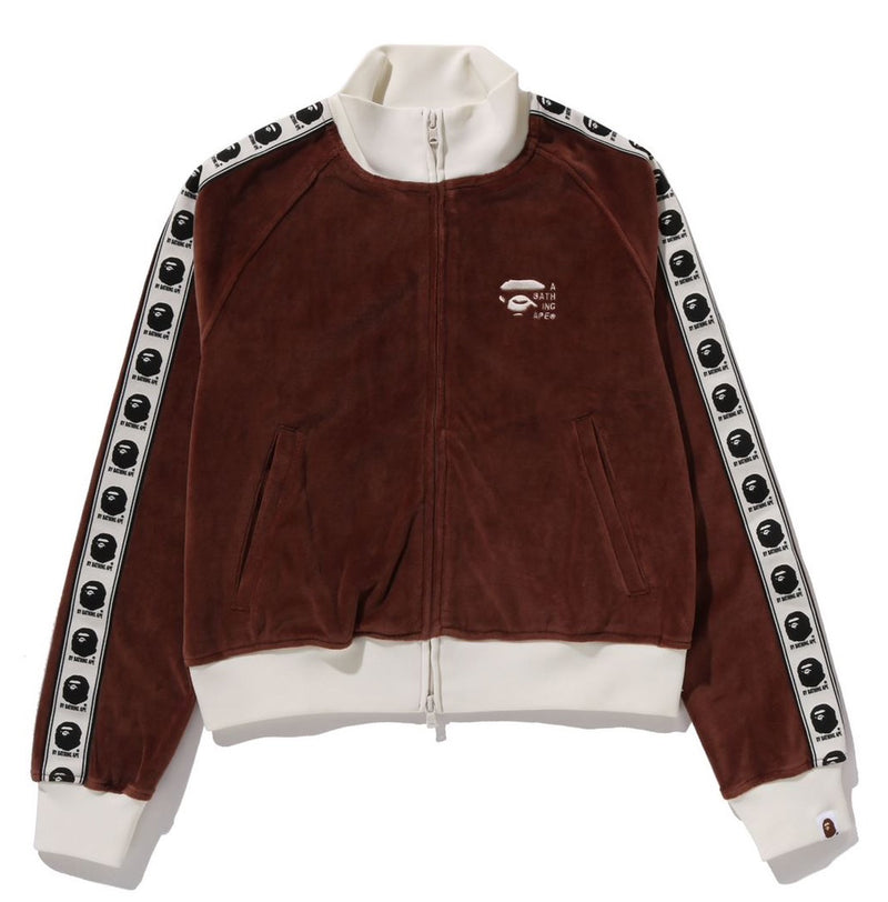 A BATHING APE Ladies' VELOUR TRACK JACKET