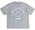 A BATHING APE BLUSH COLLEGE RELAXED FIT TEE