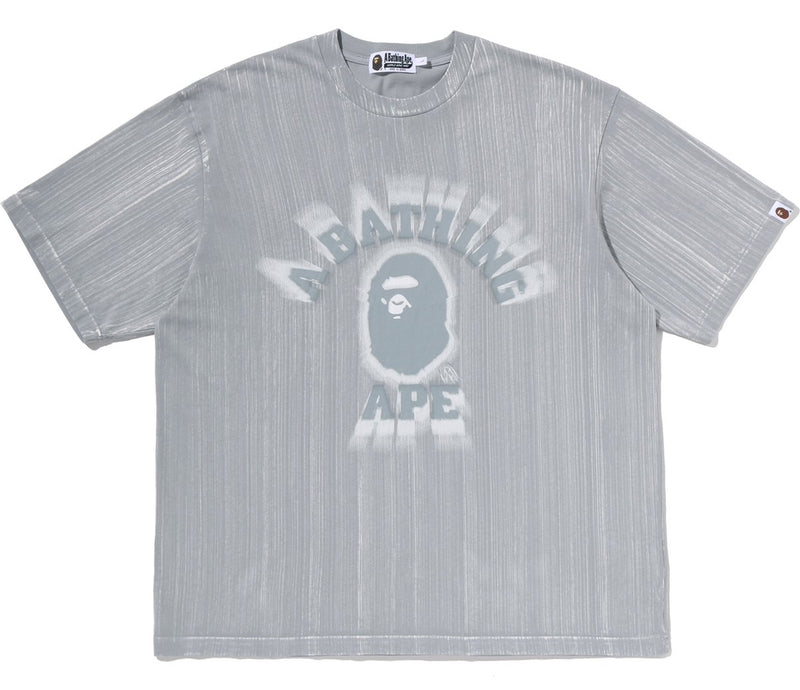 A BATHING APE BLUSH COLLEGE RELAXED FIT TEE