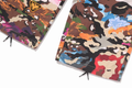 A BATHING APE HYBRID CAMO MULTI BADGE CARGO PANTS
