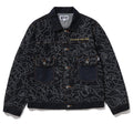A BATHING APE BAPE x OVO NEON 1ST CAMO JACQUARD DENIM JACKET