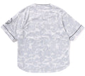 A BATHING APE CAMO STRIPE BASEBALL SHIRT