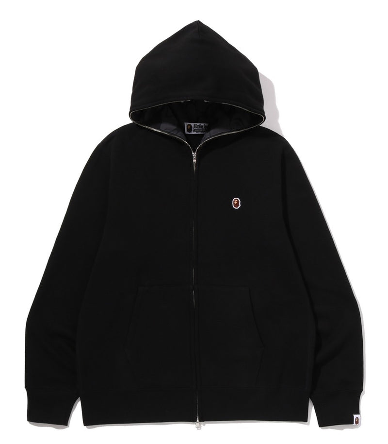 A BATHING APE ONE POINT FULL ZIP HOODIE