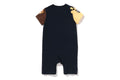 A BATHING APE BAPE KIDS MILO FRIENDS SLEEVES ROMPERS