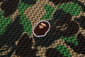 A BATHING APE BAPE KIDS ABC CAMO CROCHET KNIT RELAXED FIT SWEATER