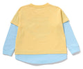 A BATHING APE BAPE KIDS BABY MILO LAYERED LOOSE FIT L/S TEE