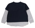 A BATHING APE BAPE KIDS BABY MILO LAYERED LOOSE FIT L/S TEE