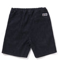 A BATHING APE ONE POINT RELAXED FIT 13oz DENIM SHORTS