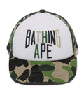 A BATHING APE ABC CAMO NYC LOGO MESH CAP