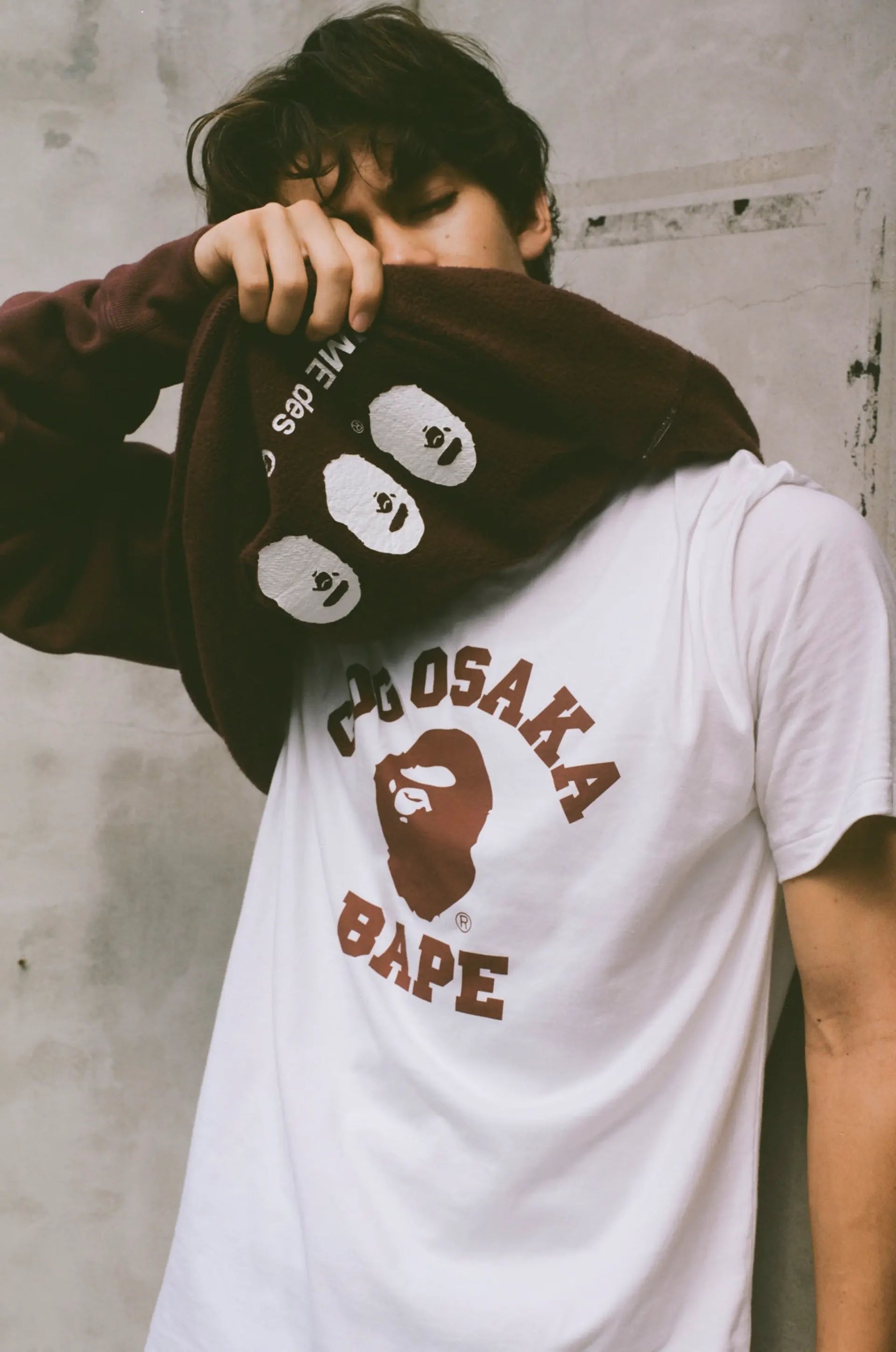 A BATHNIG APE × COMME des GARCONS CDG OSAKA x BAPE FOOTBALL SHIRT OSAKA  LIMITED